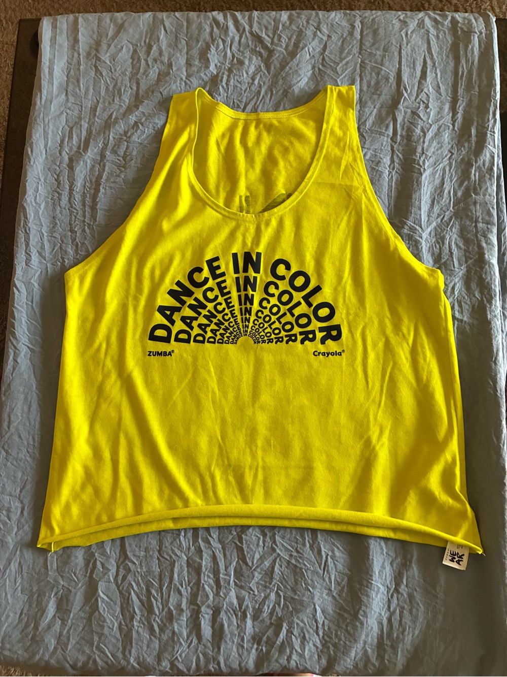 Zumba Yellow 'Dance in Color' Graphic Tank Top